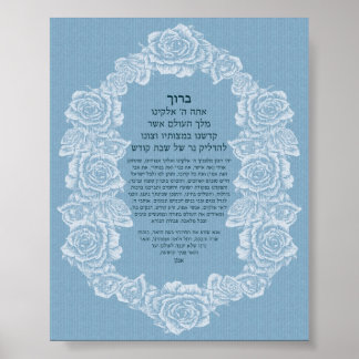 Pôster Bênção de iluminação rosa - azul