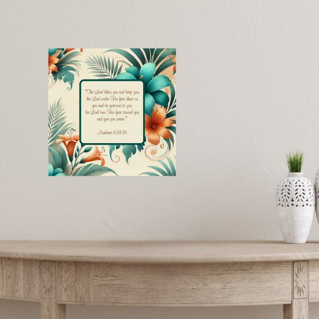 Poster Bênção de luz tropical (Criador carregado)