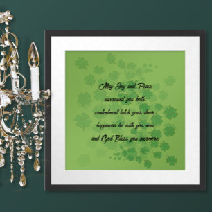 Pôster Bênção do Casamento irlandês -