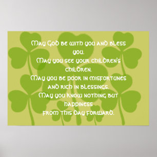 Poster Bênção do Casamento irlandês