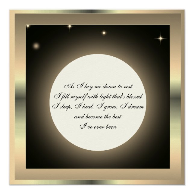 Pôster Bênção do Sono (Frente)