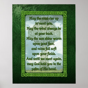 Pôster Bênção irlandesa verde