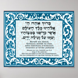 Pôster Bênção para lavagem manual