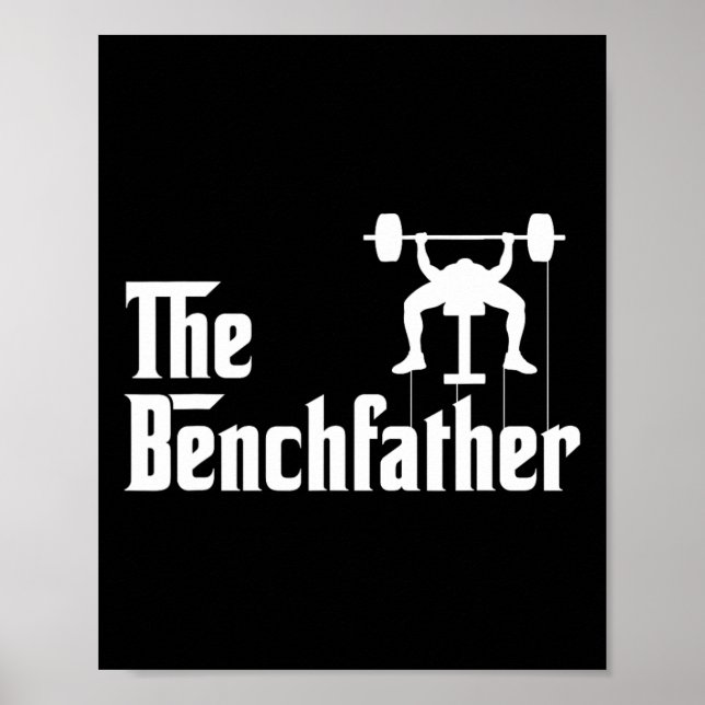 Poster Benchdad Bodybuilding Gym Bro Funny Bench P (Frente)