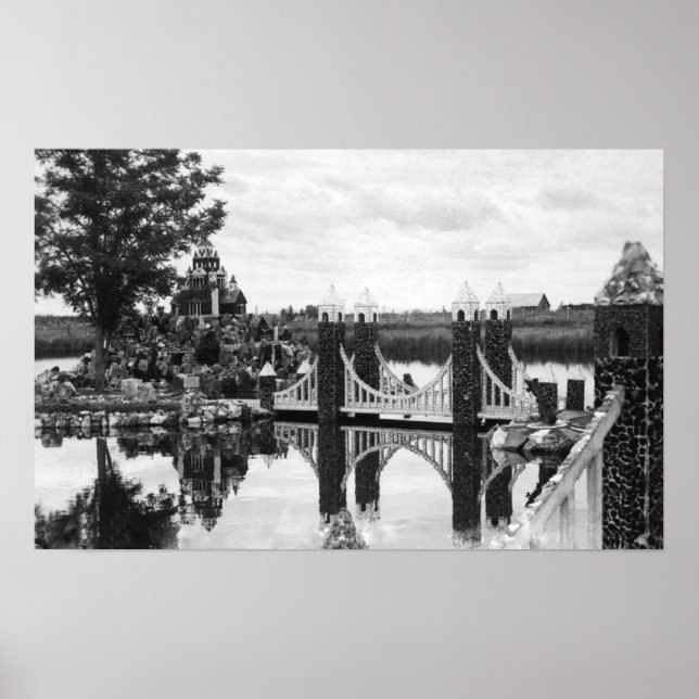 Poster Bend, Oregon Peterson's Rock Garden Photograph (Frente)