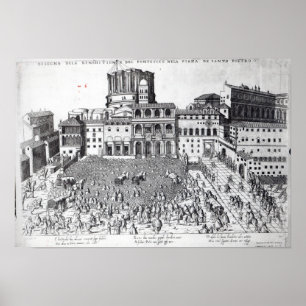 Pôster Benediction of The Pope in St.Peter's Square