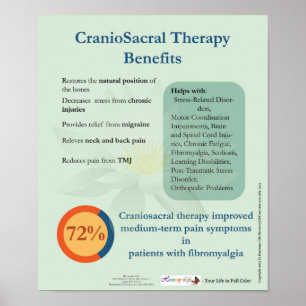 Pôster Benefícios da terapia de Craniosacral