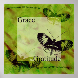 Pôster Benevolência e gratitude das inspirações da
