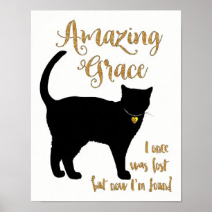 Poster Benevolência surpreendente gato salvado Shorthair