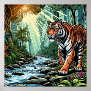 POSTER BENGAL TIGER