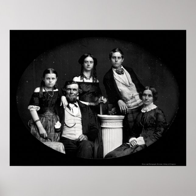 Pôster Benjamin Family Daguerreotype 1852 (Frente)