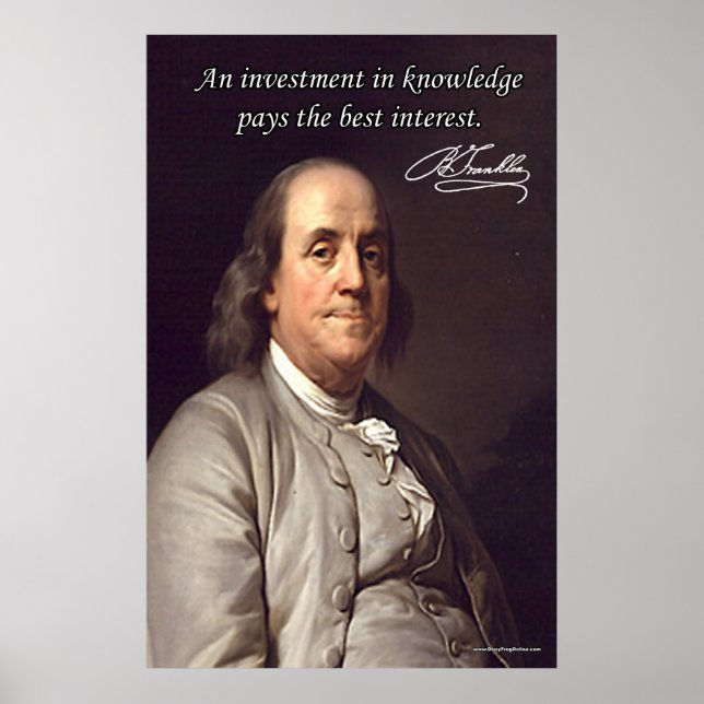Pôster Benjamin Franklin (Frente)