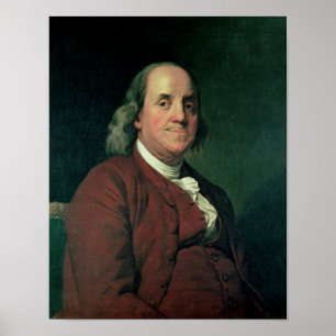 Poster Benjamin Franklin, 1782