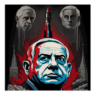 Pôster benjamin netanyahu dkk.