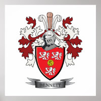 Bennett Family Crest Casaco de Armas