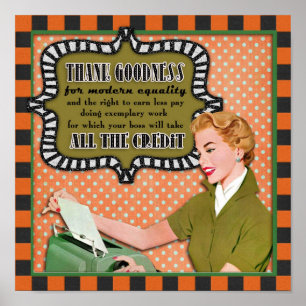 Poster Bens do obrigado para a igualdade moderna