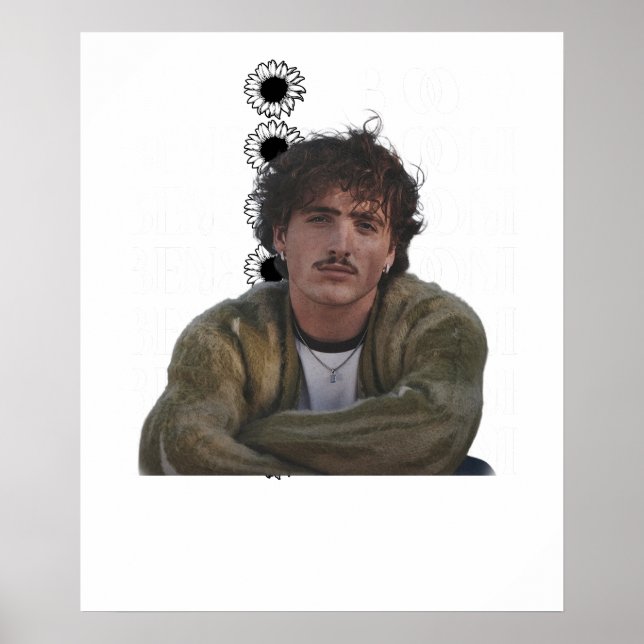 Poster Benson Boone vintage (Frente)