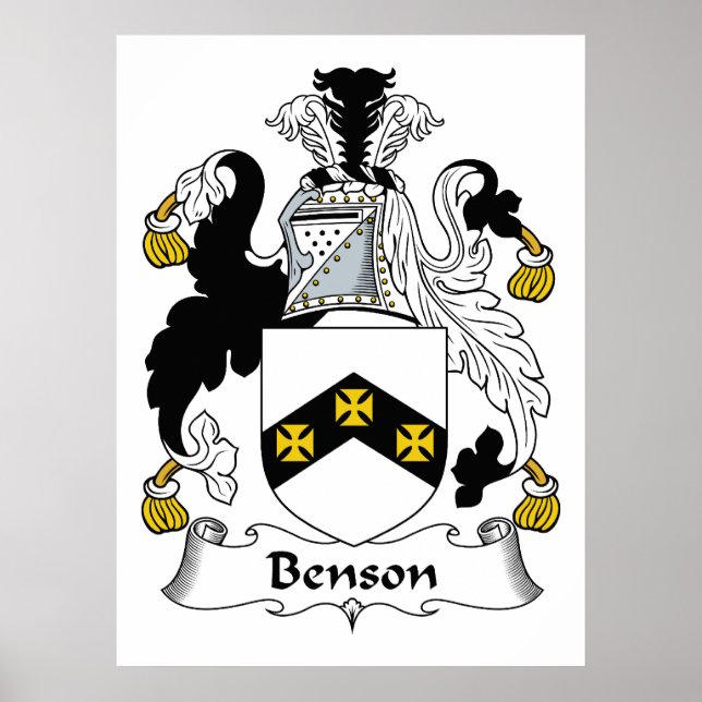 Poster Benson Family Crest (Frente)