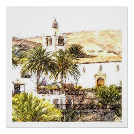 Pôster Bentancuria, Fuerteventura, Ilhas Canárias