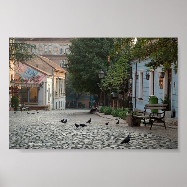 Pôster Beograd Skadarlija Srbija (Frente)