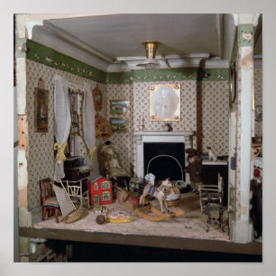 Pôster Berçário com os brinquedos da "senhorita Milha"