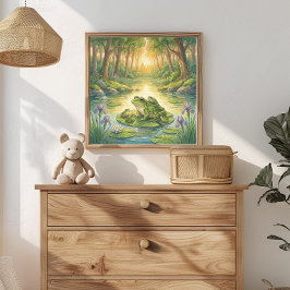 Poster Berçário da Mamãe Rã e dos Girinos