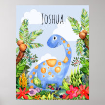 Berçário de Bebês Meninos Dinossauro Aquarela Selv