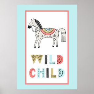 Poster Berçário de Cavalos Selvagens Scandia