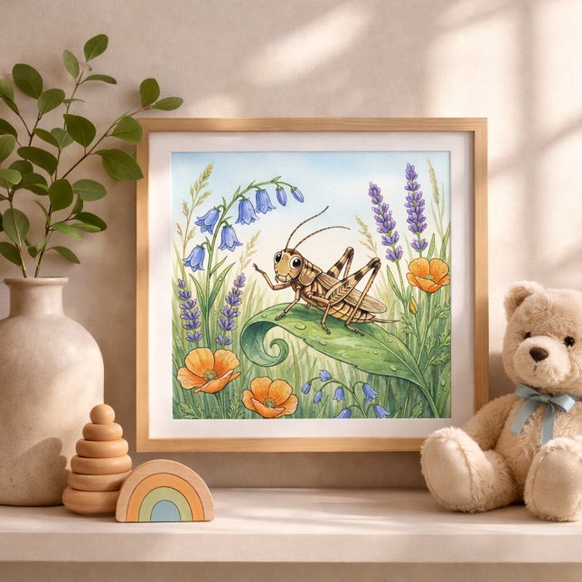 Poster Berçário de Pequenos Insetos Críquete (Criador carregado)