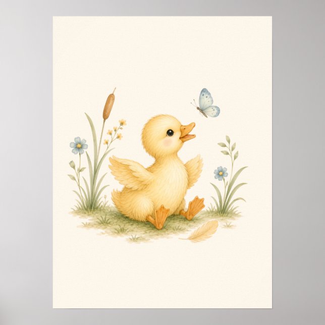 Poster Berçário do Pato Feliz (Frente)