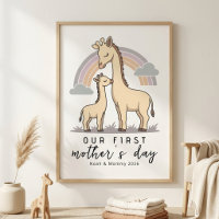 Berçário do Primeiro Dia das Mães Girafa Mamãe Beb