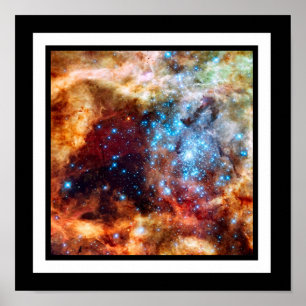 Poster Berçário Estelar R136 Nebulosa da Tarântula Foto d