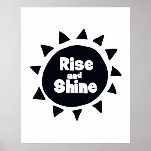Poster Berçário Rise and Shine