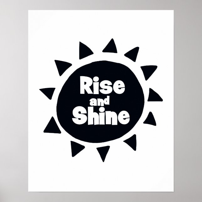 Poster Berçário Rise and Shine (Frente)