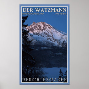 Pôster Berchtesgaden - amanhecer Watzmann