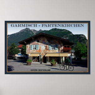 Pôster Berchtesgaden - motociclista bávaro