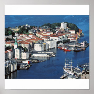 Poster Bergen Noruega