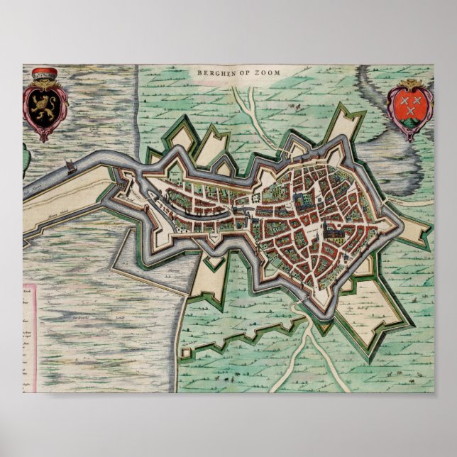 Poster Bergen op Zoom em 1649 Cartaz (Frente)
