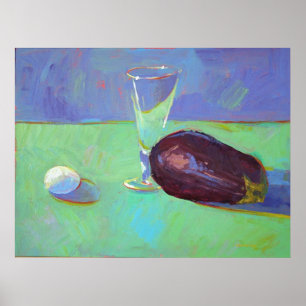 Pôster Beringela e ovo