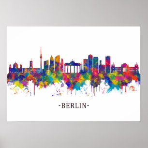 Poster Berlim Alemanha Skyline