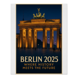 Pôster Berlim - "Brandenburg Gate Lights
