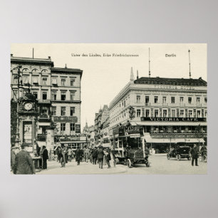 Poster Berlim Unter Den Linden na década de 1900