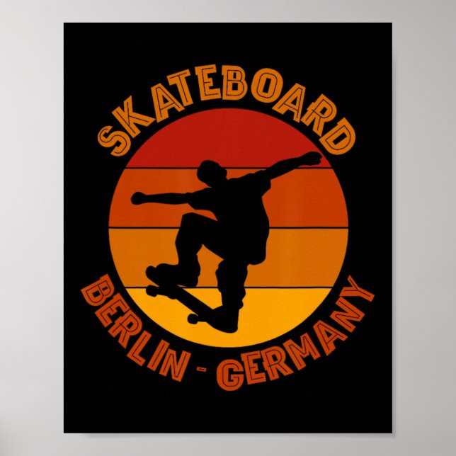 Poster Berlin Alemanha Skate Urna Skate 2  (Frente)