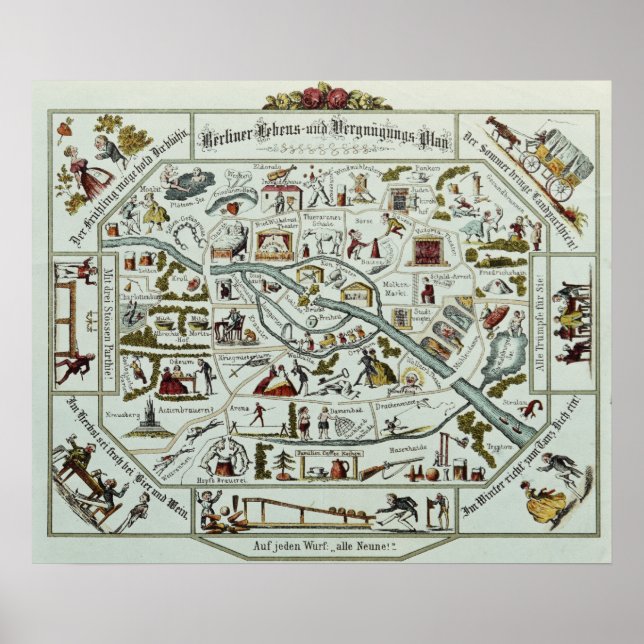 Pôster Berlin living and amusement plan (Frente)