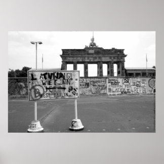 Pôster Berlin Wall West Germany 1989