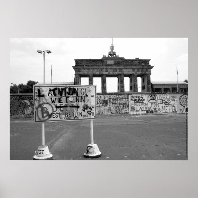 Pôster Berlin Wall West Germany 1989 (Frente)