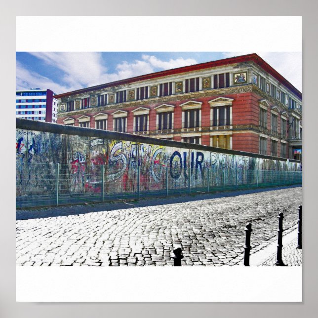 PÔSTER BERLINER MAUER GRAFITE INDIANO (Frente)
