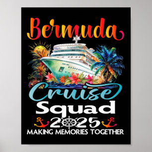 Poster Bermuda Cruise Squad 2025 Família Amiga Bermuda Cr