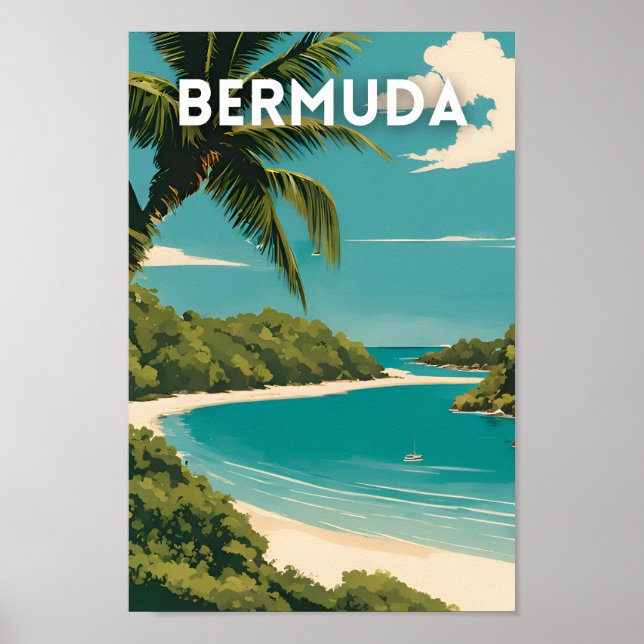 Poster Bermuda Viagem (Frente)