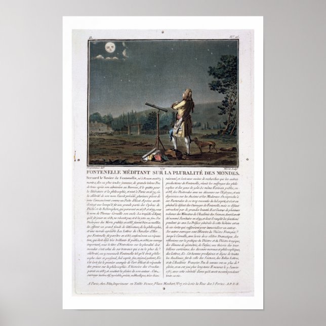 Pôster Bernard le Bovier de Fontenelle (1657-1757) (Frente)